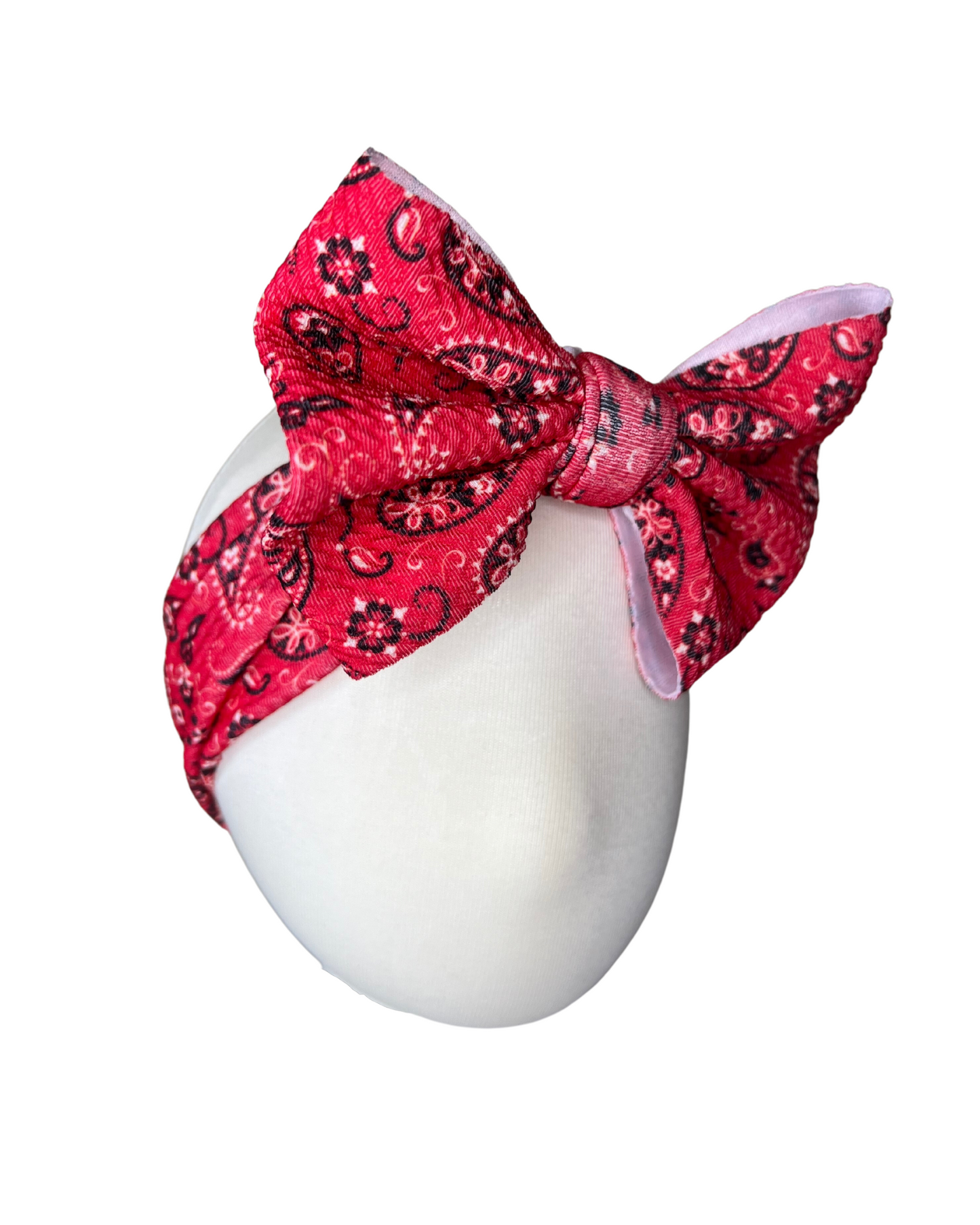 Red Paisley Bows