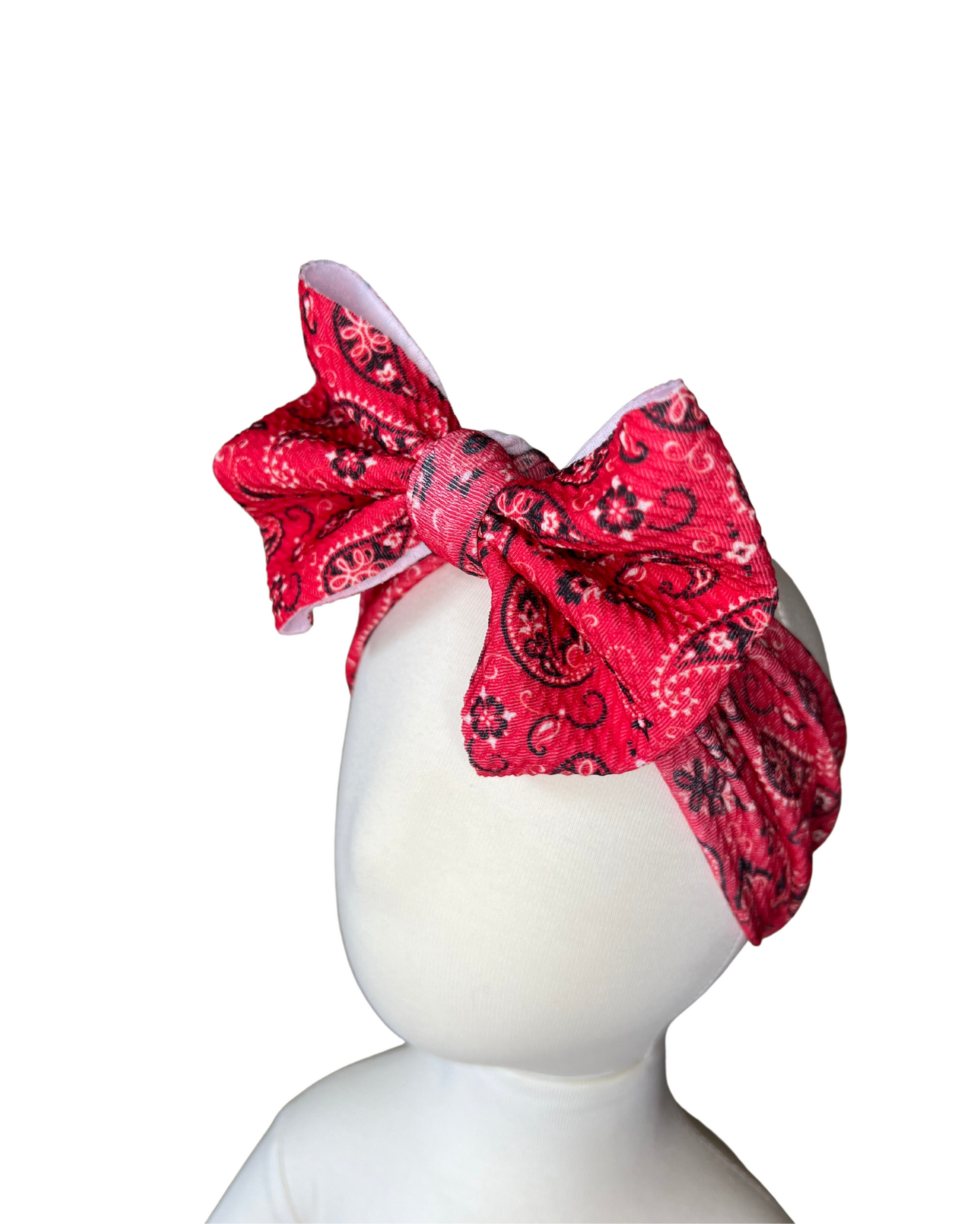 Red Paisley Bows