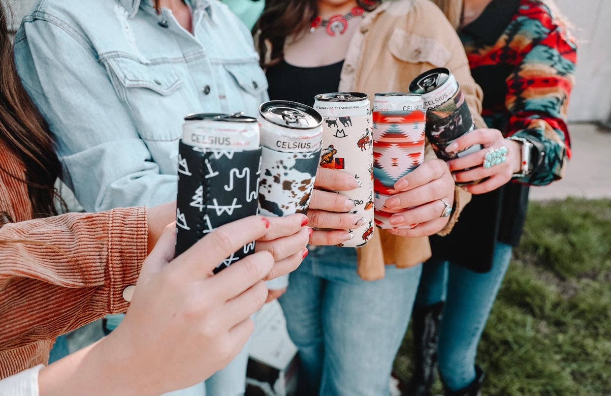 Vintage Cowboy Tall Coozie 2-Pack