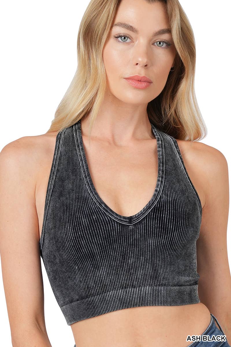 Square Neck Line Cropped Tank