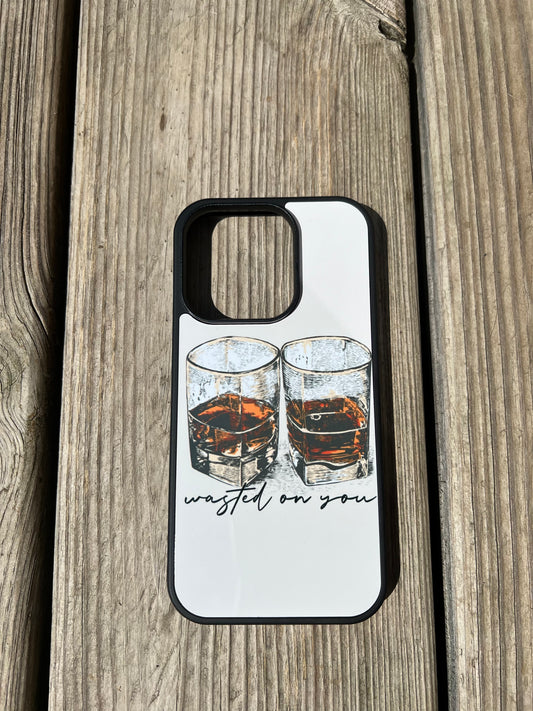 Wasted On You iPhone Case - Tan