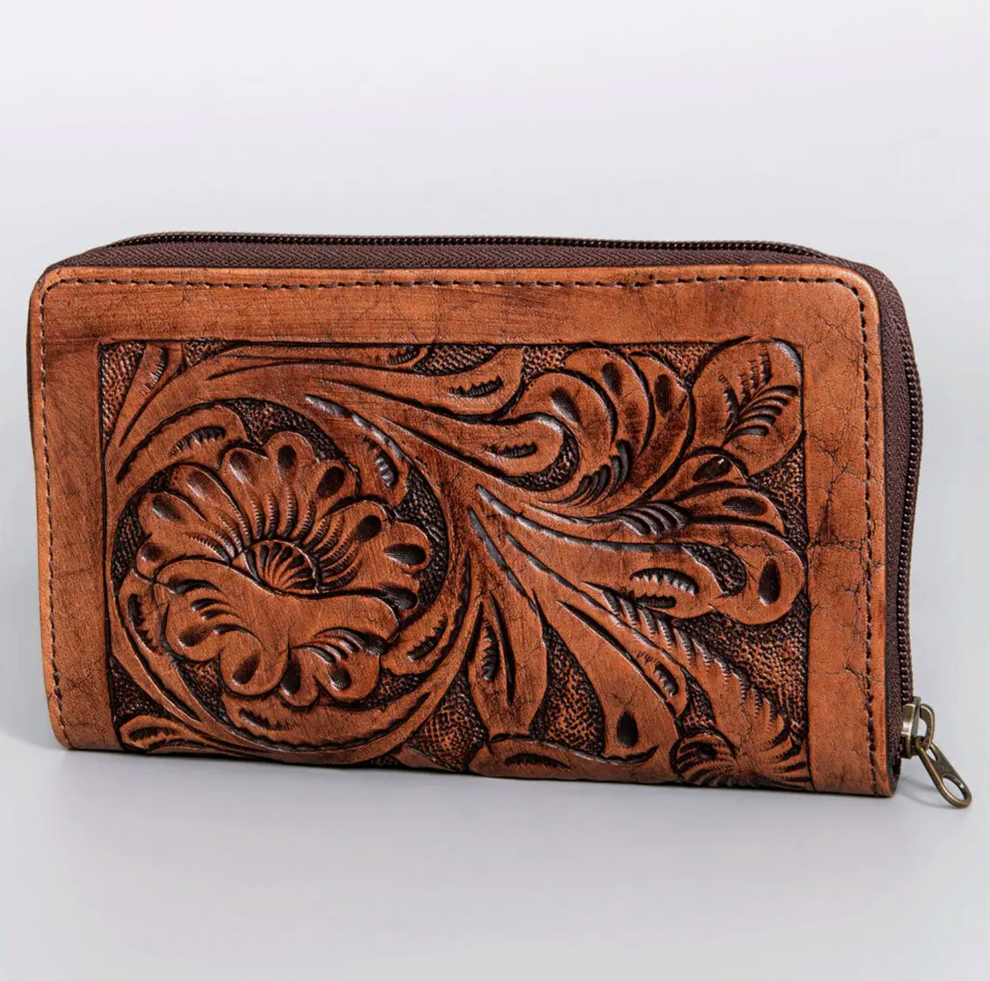 Harness Skirting Leather Hand Carving Wallet