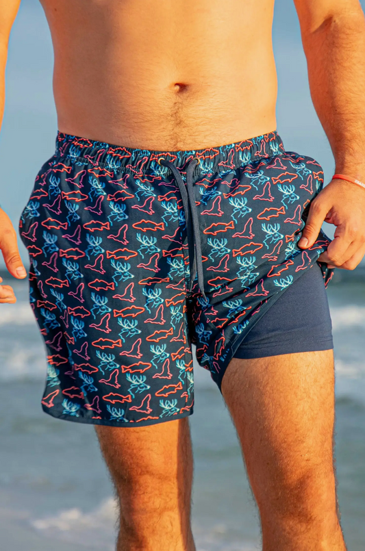 Neon Outdoors Mens Swim Trunks