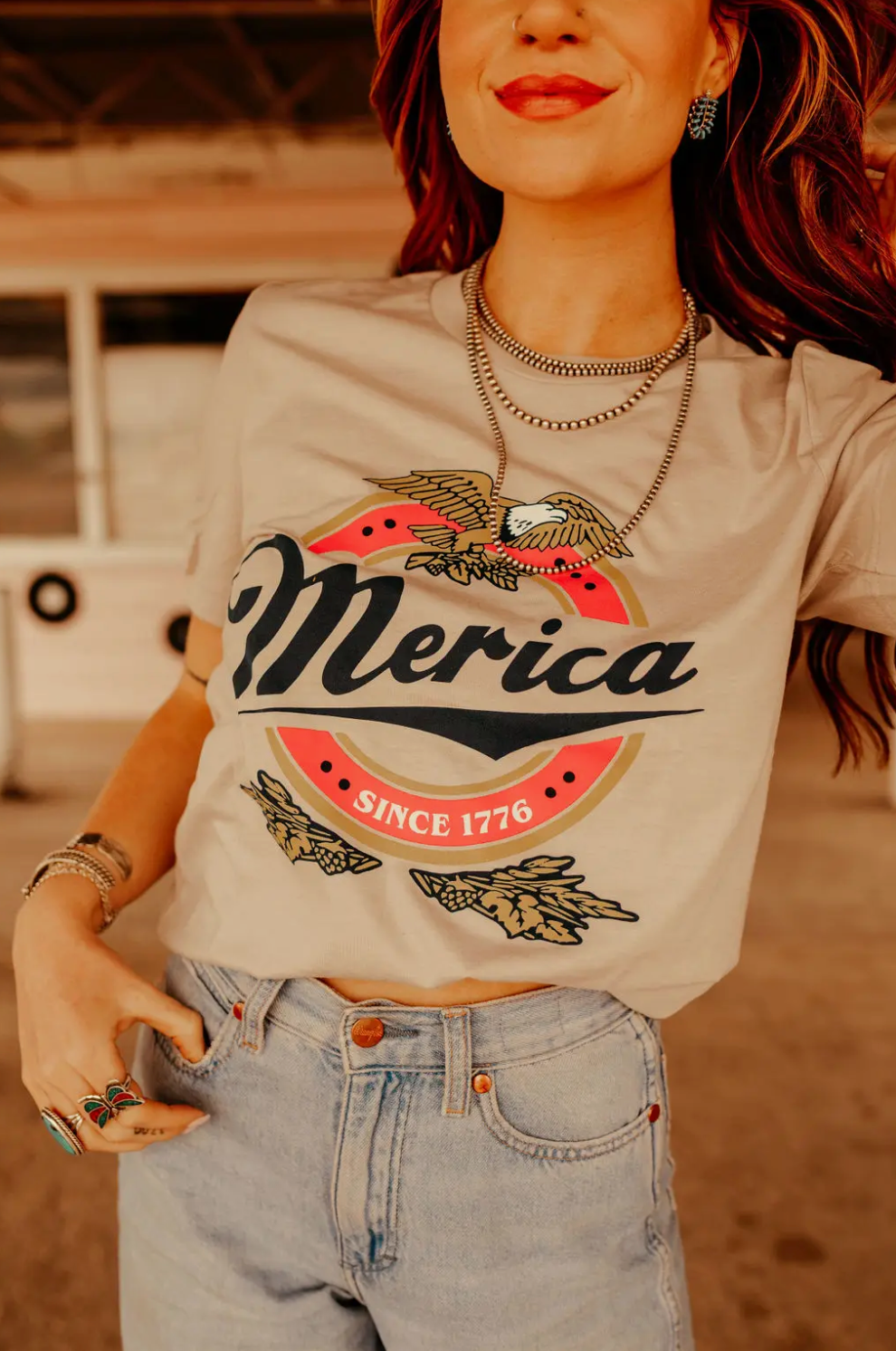 Merica top beer belt