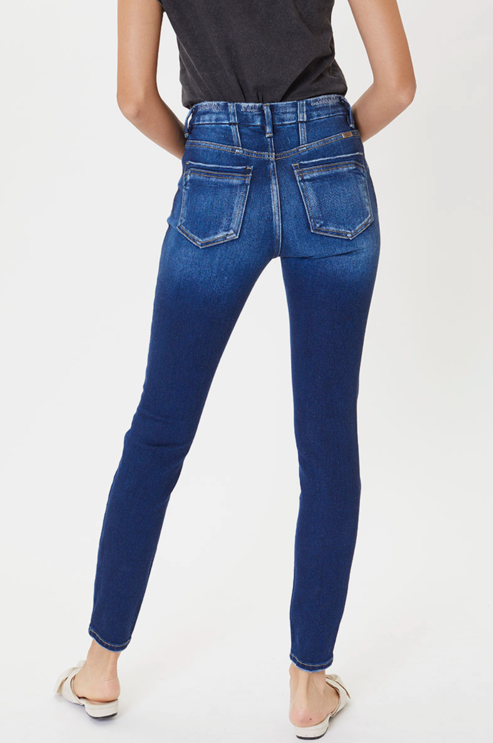 Dark Super Skinny High Rise Jean