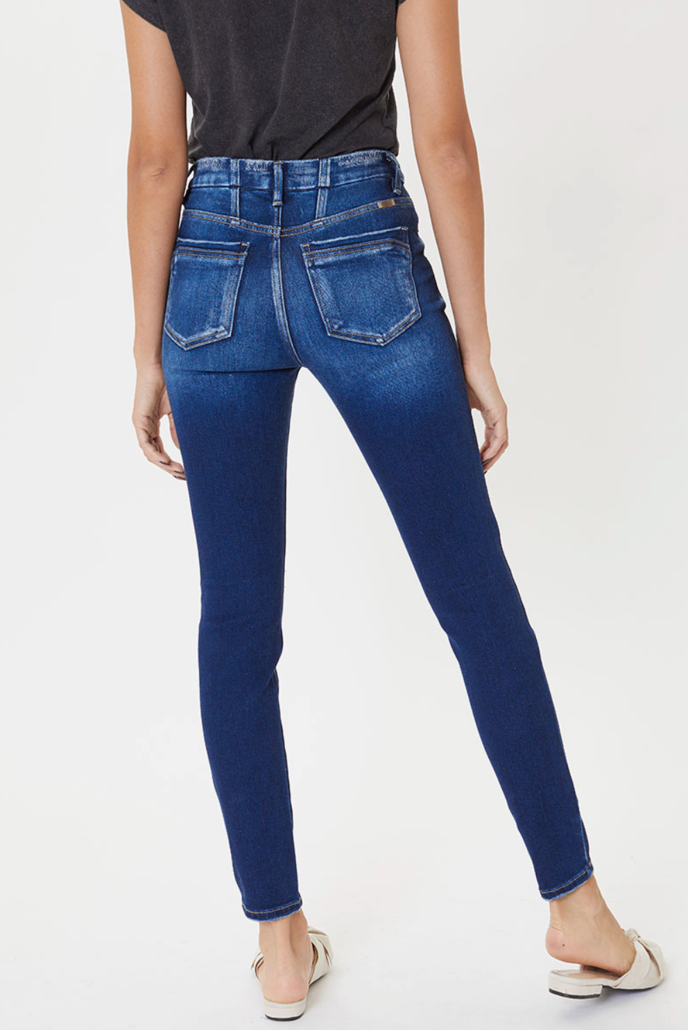 Dark Super Skinny High Rise Jean