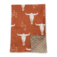 Longhorn baby blanket