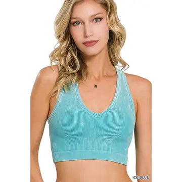 Ice Blue Cropped Tank