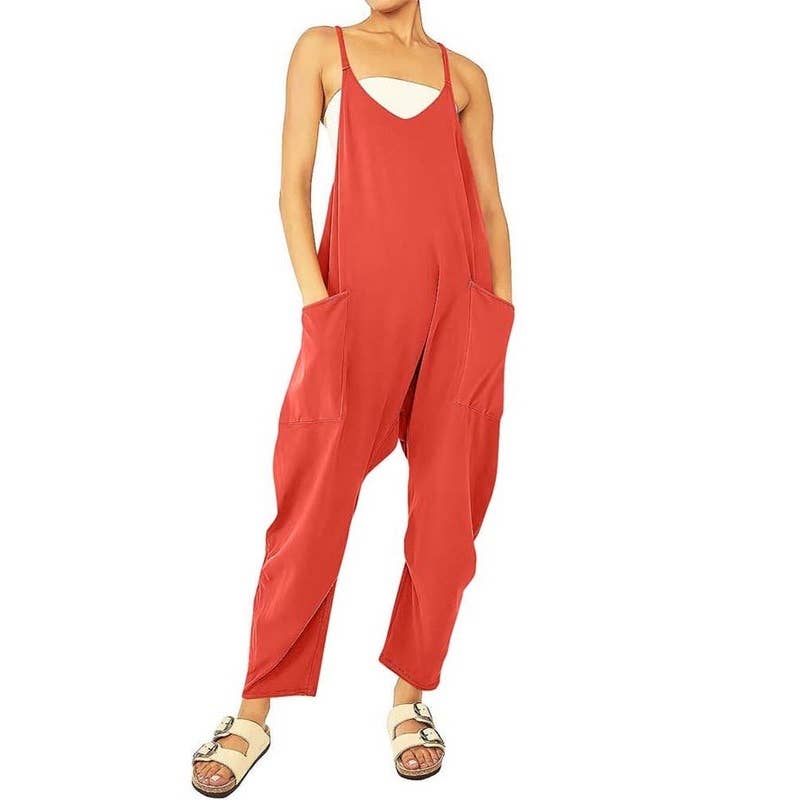 Long Jumpsuit Women Overalls