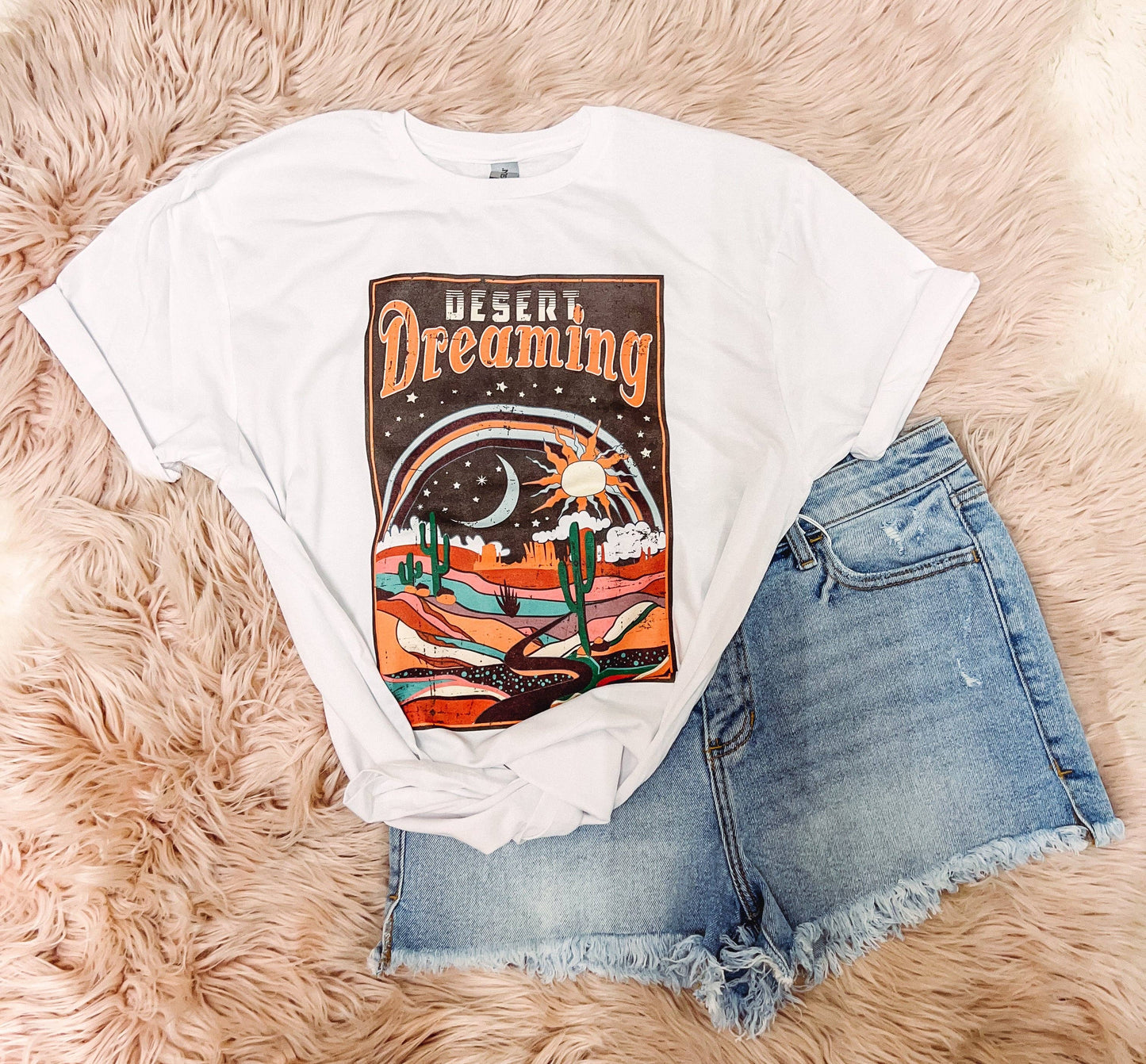 Boho Desert Scene Graphic Tee