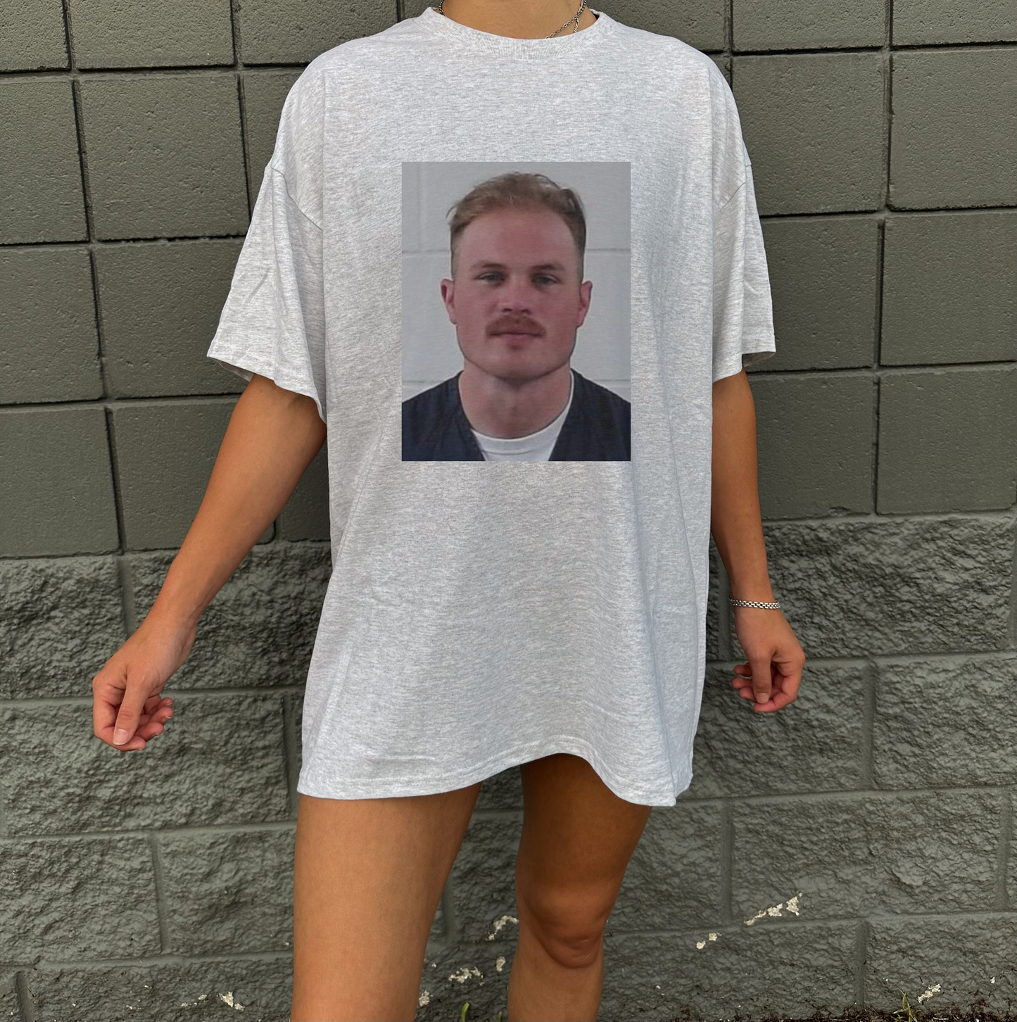 Zach Bryan mugshot design tee or sweatshirt