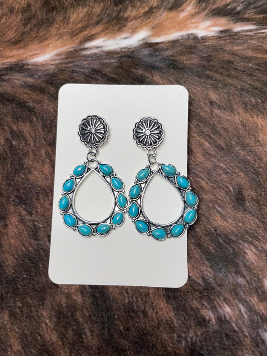 Concho Turquoise Earrings