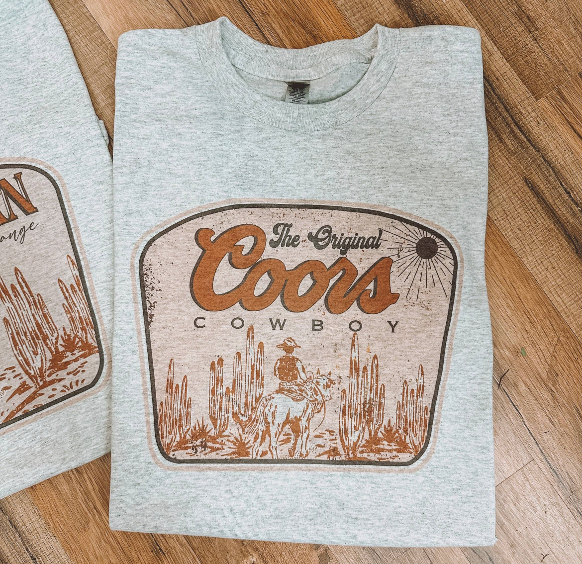 Coors Sunset Cowboy Tee (ASH)