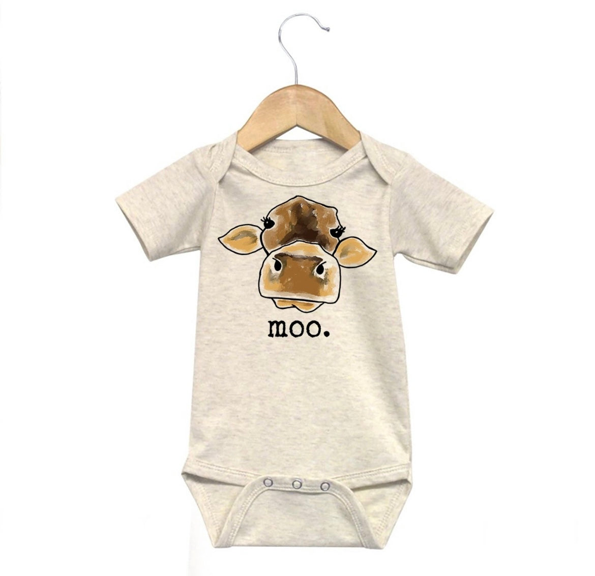 "MOO" Cow Neutral Body Suit