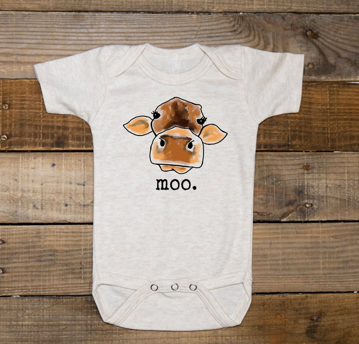 "MOO" Cow Neutral Body Suit