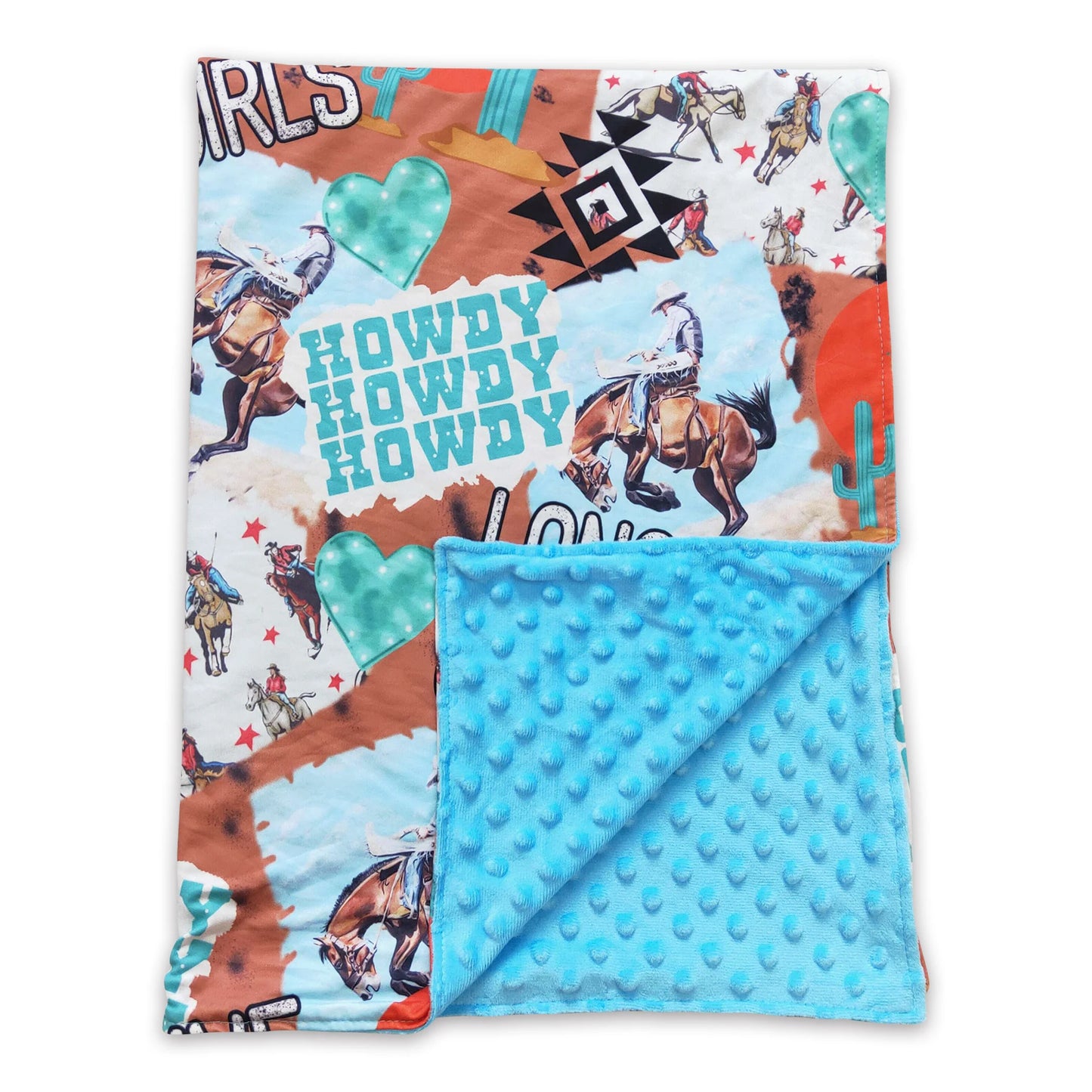 Teal Cowgirl Blanket