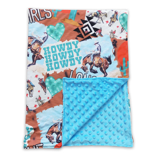 Teal Cowgirl Blanket