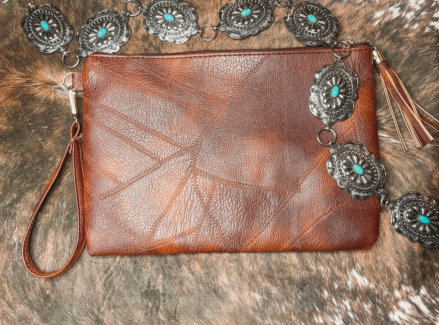 Leather Clutch Bag