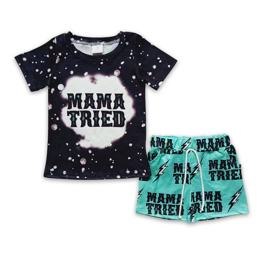 Mama Tried Shirt & Shorts Set